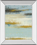 Ocean View By Vindedzis - Mirror Framed Print Wall Art - Light Blue