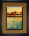 October Sky Il By George - Framed Print Wall Art - Orange