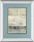 Of Fog & Snow By Heather Ross - Mirror Framed Print Wall Art - Light Blue