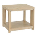 Pacific Grove - End Table With Lower Shelf, Oak Veneer, And Solid Wood Construction - Sand Dune