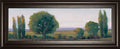 Panoramic Treeline I By Tim Otoole - Framed Print Wall Art - Dark Green