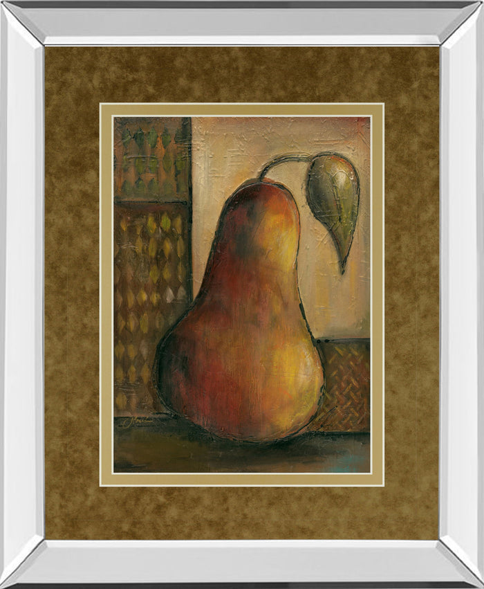 Peralicous I By Joyce Combs - Mirror Framed Print Wall Art - Light Brown