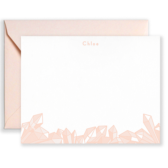 Personalized Gems Social Stationery