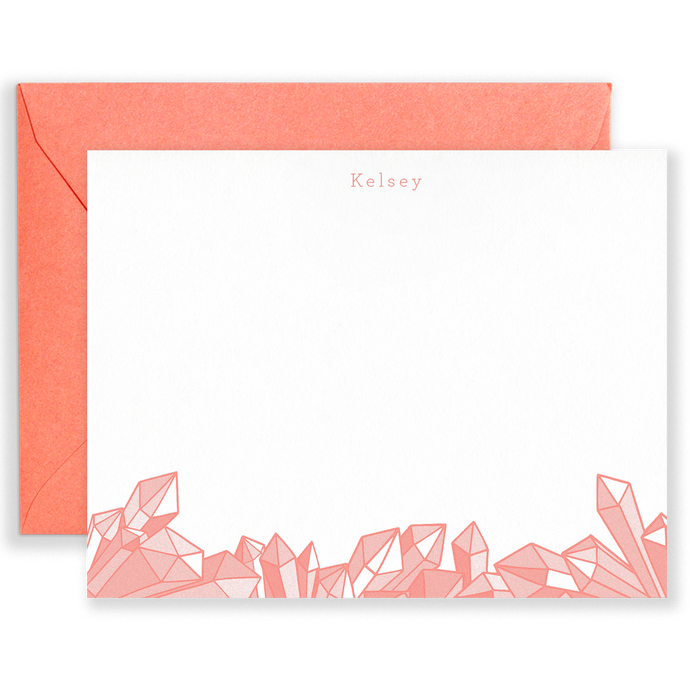 Personalized Gems Social Stationery