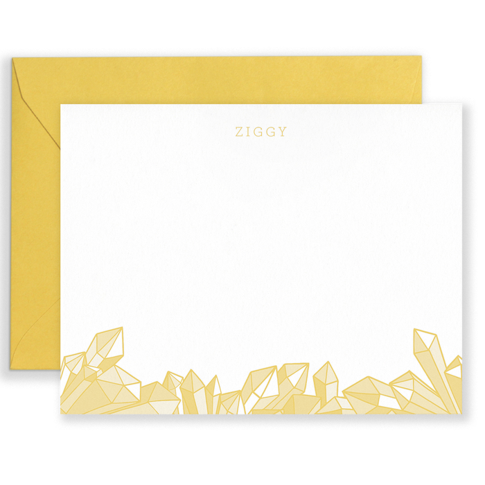 Personalized Gems Social Stationery