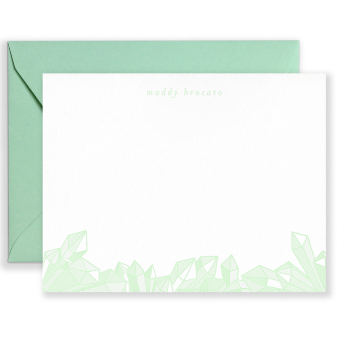 Personalized Gems Social Stationery
