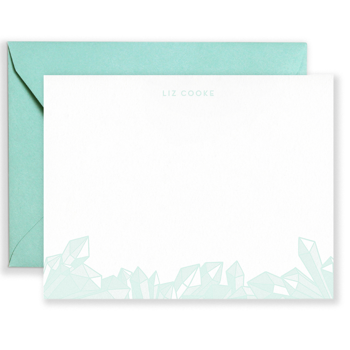 Personalized Gems Social Stationery