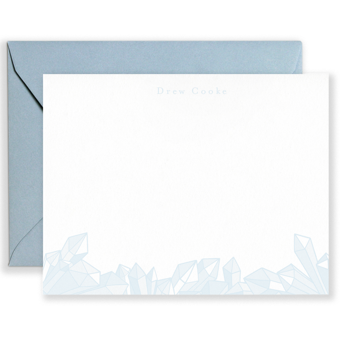 Personalized Gems Social Stationery