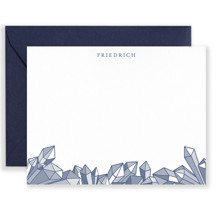 Personalized Gems Social Stationery