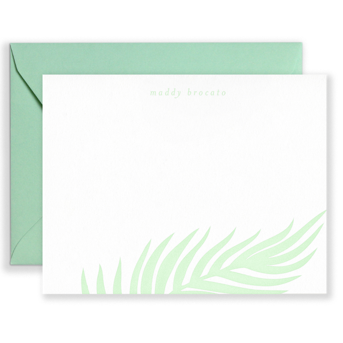 Personalized Palms Social Stationery