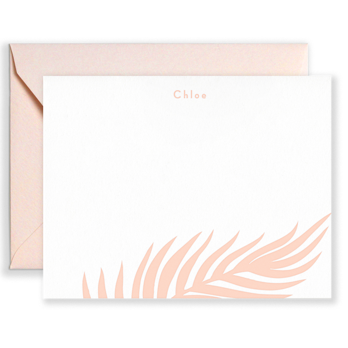 Personalized Palms Social Stationery