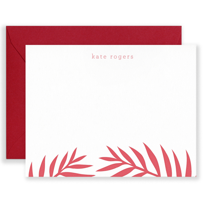 Personalized Palms Social Stationery