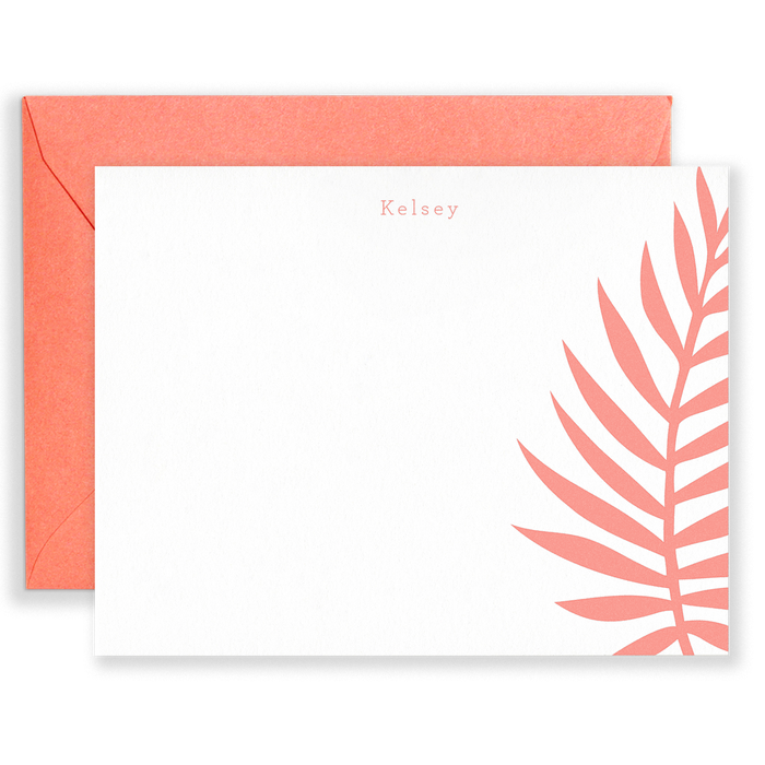 Personalized Palms Social Stationery