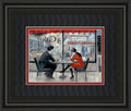 Player's Theatre By Ruanne Manning - Framed Print Wall Art - Dark Gray