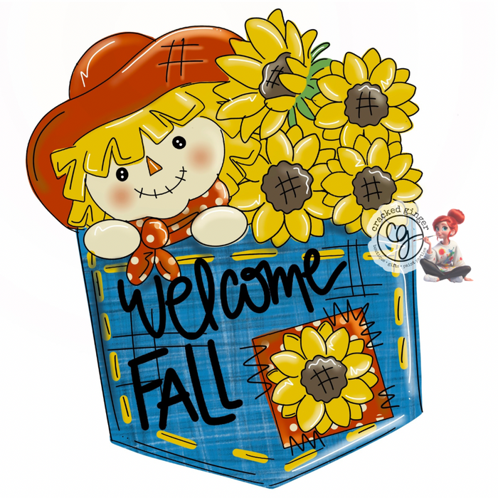 Pocket Scarecrow Cutouts and Kits - Cracked Ginger