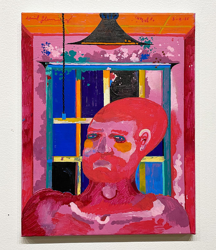 "Portrait of the Artist in Red" by Daniel Fleming