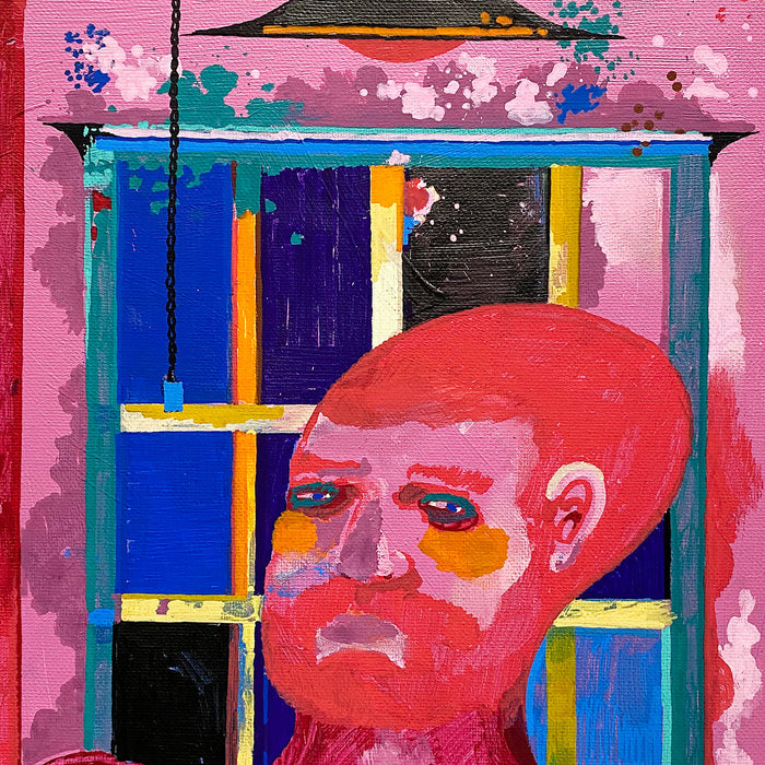 "Portrait of the Artist in Red" by Daniel Fleming