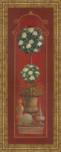Potted Plant II - Framed Print Wall Art - Red