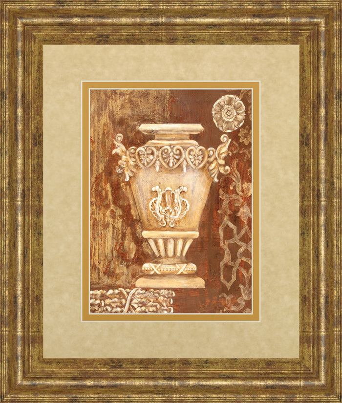 Precious Antiquity Il By Studio Nuvo - Framed Print Wall Art - Light Brown