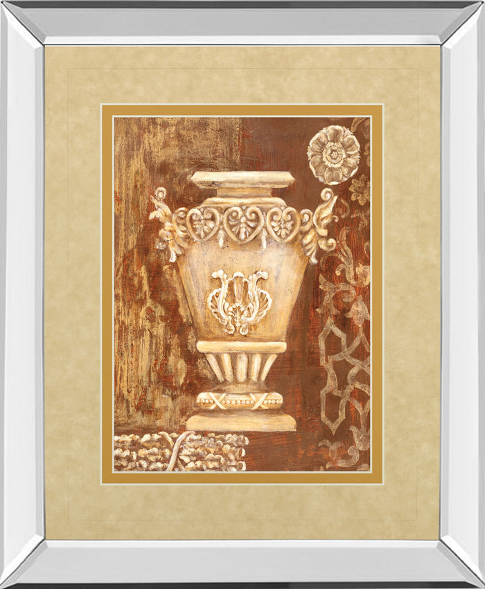Precious Antiquity Il By Studio Nuvo - Mirror Framed Print Wall Art - Light Brown