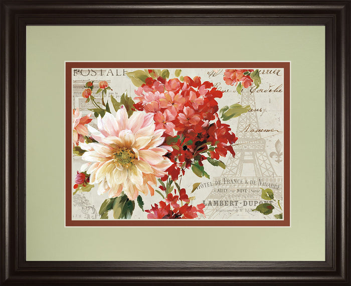 Ps Je T'aime I Light By Lisa Audit - Framed Print Wall Art - Beige