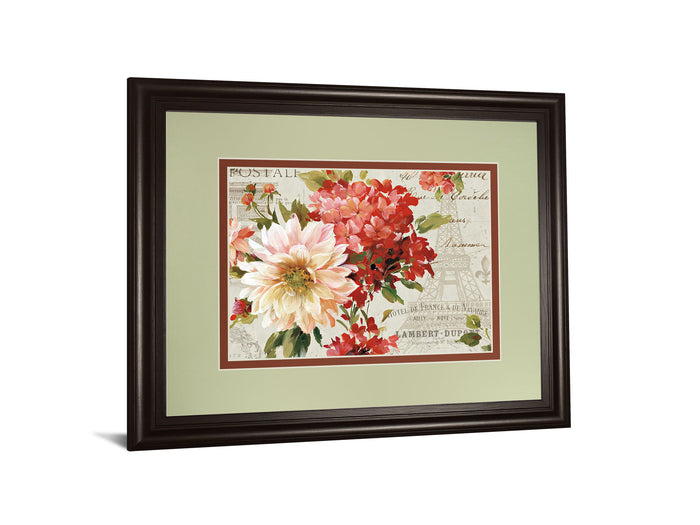 Ps Je T'aime I Light By Lisa Audit - Framed Print Wall Art - Beige