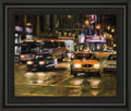 Radio City, New York City By Desmond O'hagan - Framed Print Wall Art - Light Brown