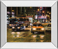 Radio City, New York City By Desmond O'hagan - Mirror Framed Print Wall Art - Light Brown