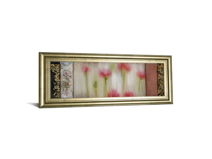 Rain Flower I By Dysart - Framed Print Wall Art - Beige