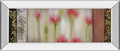 Rain Flower I By Dysart - Mirror Framed Print Wall Art - Beige