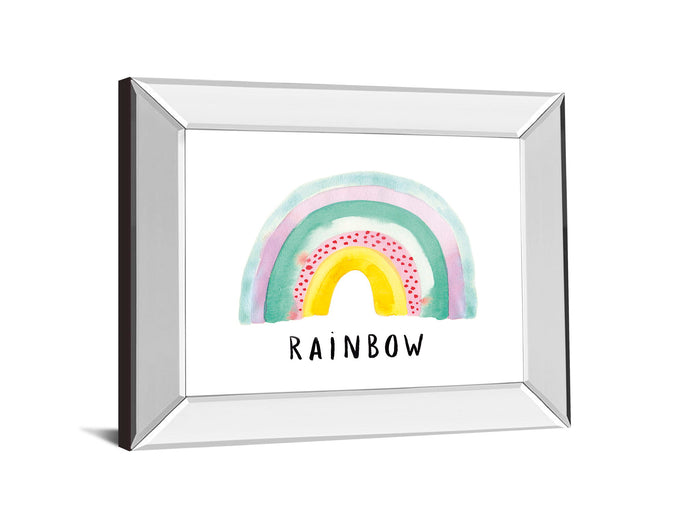Rainbow Joy By Joelle Wehkamp - Mirror Framed Print Wall Art - White