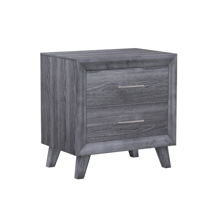 Rappa - Nightstand With Angled Legs - Warm Gray