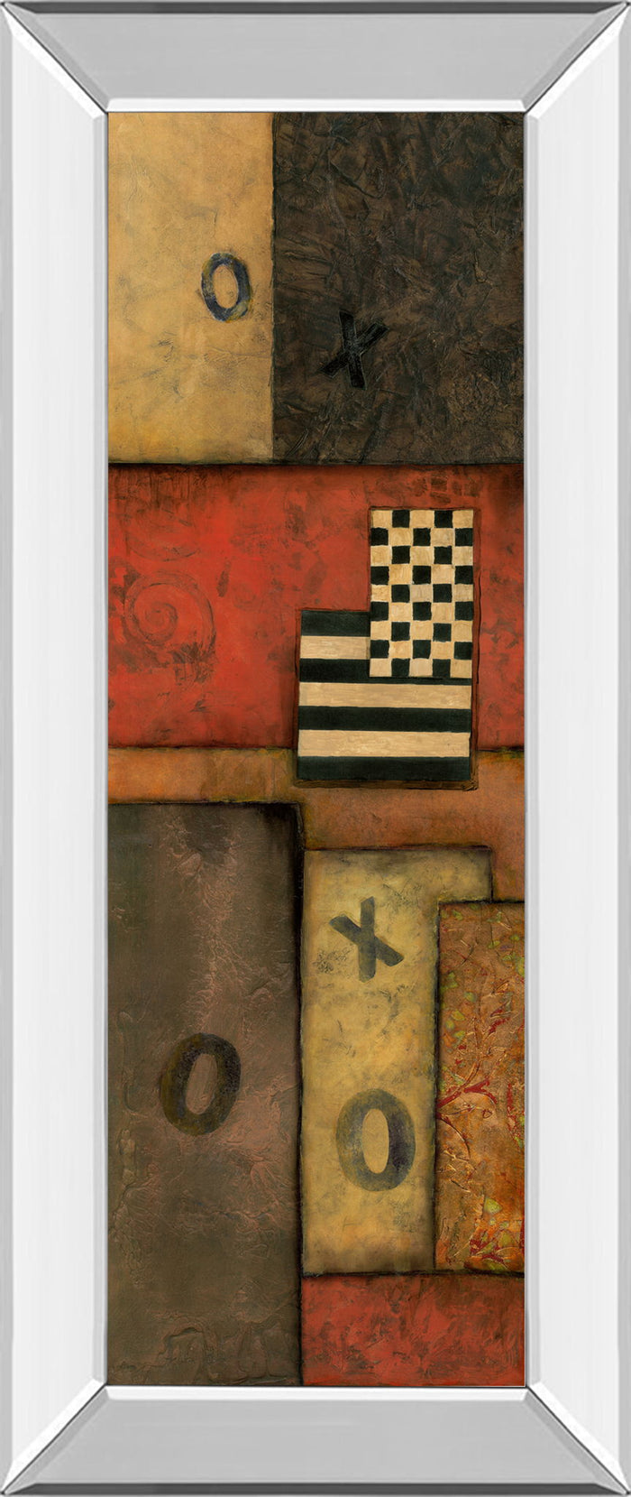 Right Move I By Norm Olson - Mirror Framed Print Wall Art - Light Brown