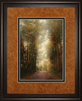 Road Of Mysteries Il By Amy Melious - Framed Print Wall Art - Light Brown