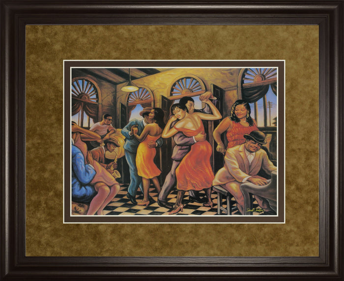 Roadhouse By Sarah Jenkins - Framed Print Wall Art - Light Brown