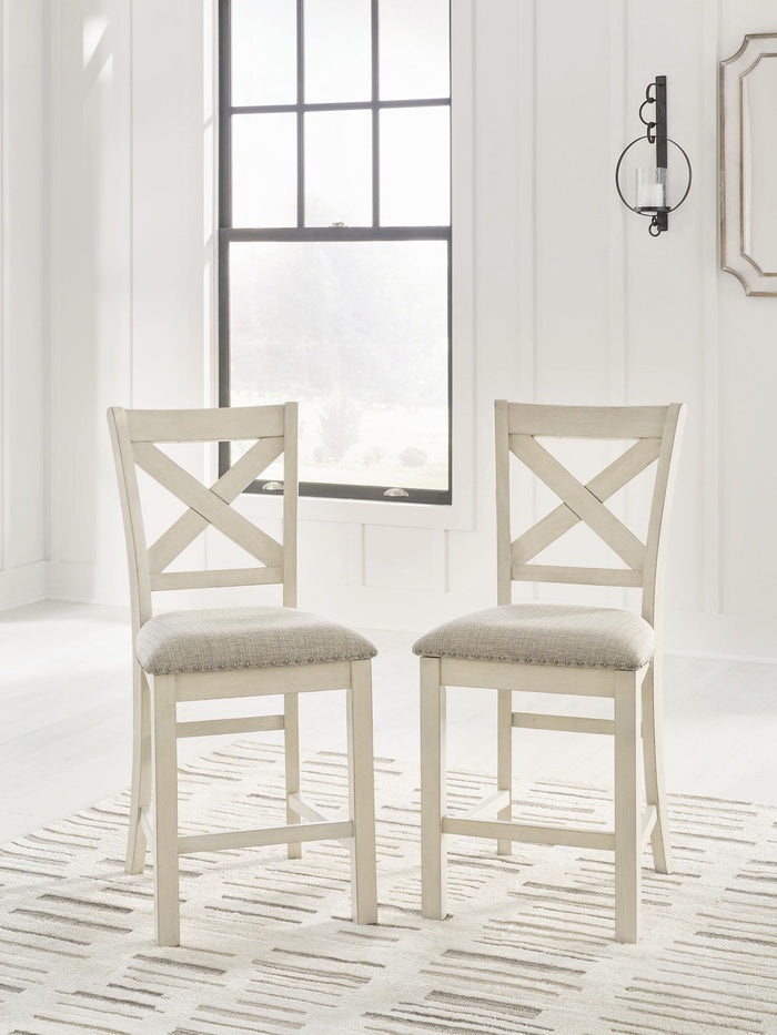 Robbinsdale - Upholstered Barstool (Set of 2) - Antique White