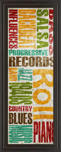 Rock & Roll By Sd Graphics Studio - 18 x 42 - Orange
