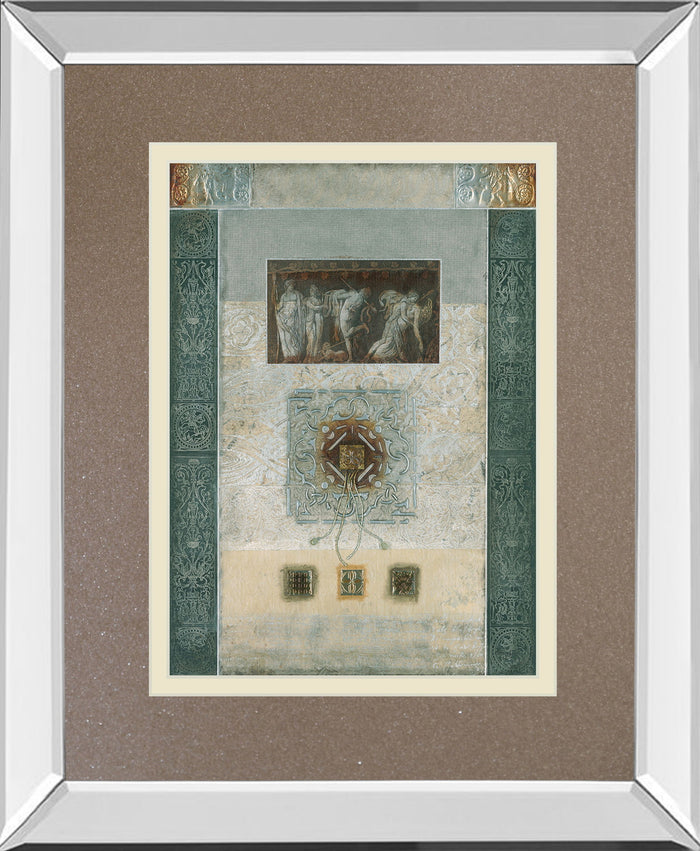 Romanesque I By Douglas - Mirror Framed Print Wall Art - Light Brown