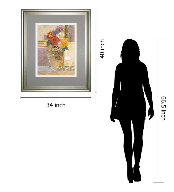 Rose By Hollack - Framed Print Wall Art - Gray