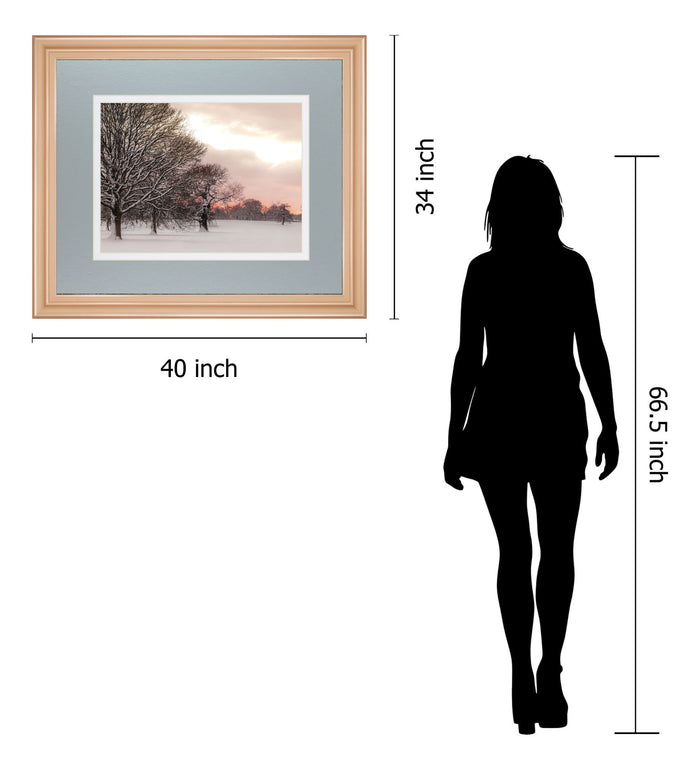 Rosy Sunset By Frank Assaf - Framed Print Wall Art - Gray