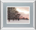 Rosy Sunset By Frank Assaf - Mirror Framed Print Wall Art - Gray