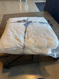 Rouched rabbit throw 50” x 80”