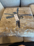 Rouched rabbit throw cream