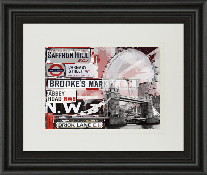 Saffron Hill By Andrew Cotton - Framed Print Wall Art - Gray
