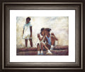 Secrets By Sharon Wilson - Framed Print Wall Art - Beige