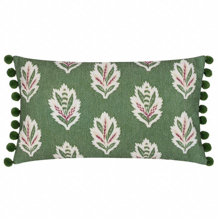 Sessile Leaf Printed Cushion Leaf Green: Leaf Green / Feather Rich Filled / 30 x 50
