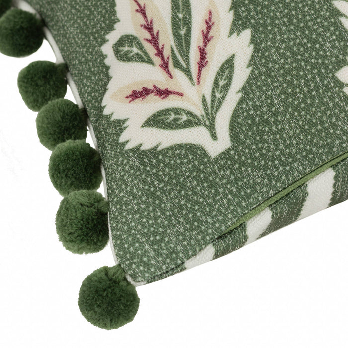 Sessile Leaf Printed Cushion Leaf Green: Leaf Green / Feather Rich Filled / 30 x 50