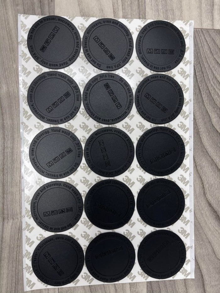 (set of 15) Rubber Bottoms for  20 and 30oz Straight Sublimation Tumblers