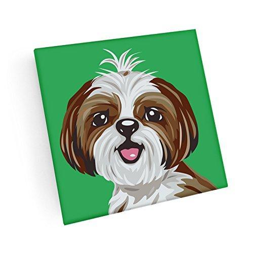 Shih Tzu Hand Crafted Glass Dog Coasters