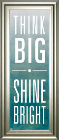 Shine By Sd Studios - Framed Print Wall Art - Blue